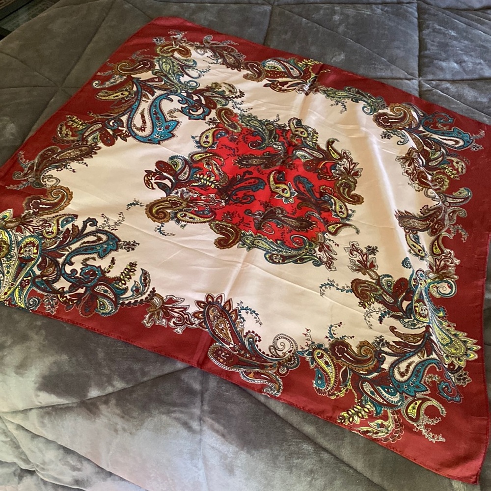 Oriental scarf silk